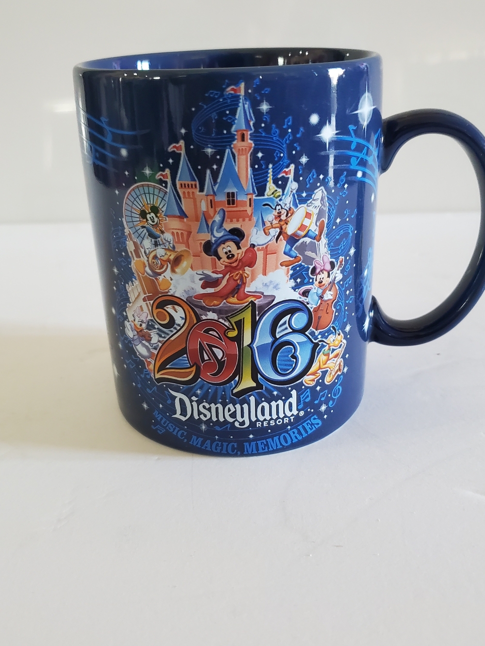 Disney Dark Blue Disneyland Resort 2016 Mickey Mug.